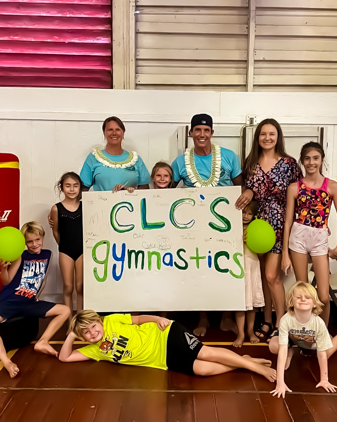 CLC's Gymnastics Academy coaches and students